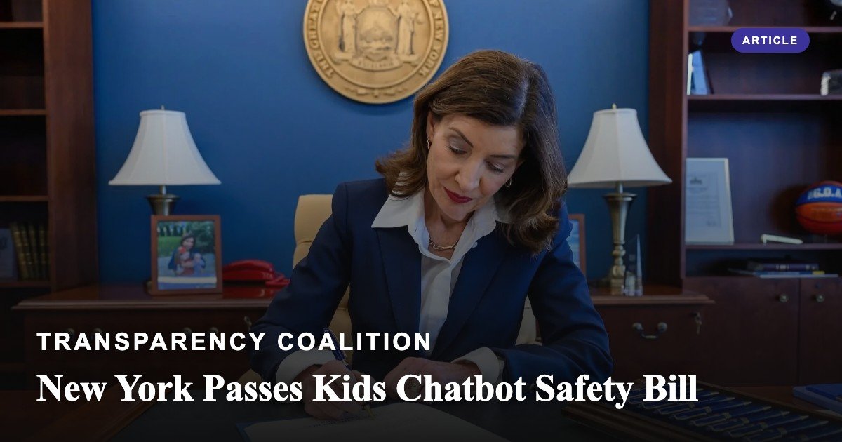 New York Passes Kids Chatbot Safety Bill